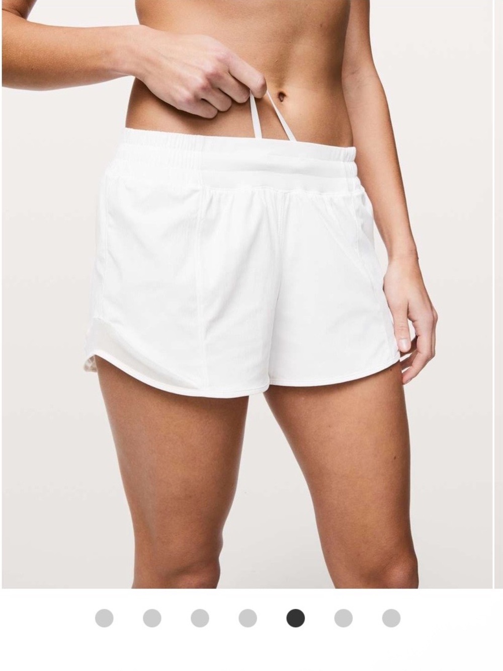 Lululemon athletica White Hotty Hot II *Long Athletic Shorts
